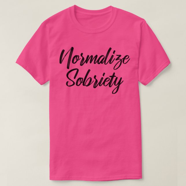 Camiseta Normalizar la sobriedad III (Diseño del anverso)