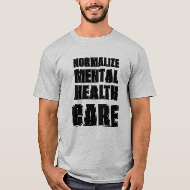 Camiseta Normalizar las luchas de salud mental. (Anverso)