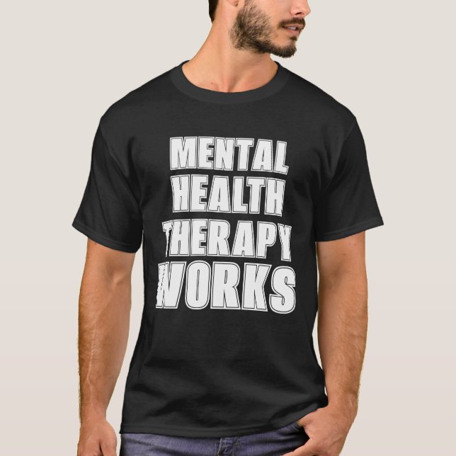Camiseta Normalizar las luchas de salud mental. (Anverso)