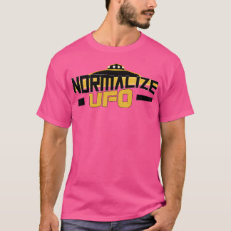 Camiseta Normalizar Ovni Con Ovni Volando