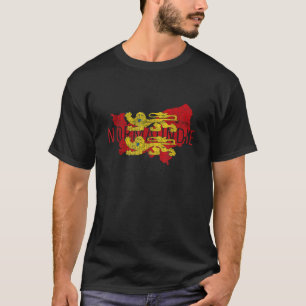 Camiseta Norman Map Word Art Molesto Normandía Francia Sou