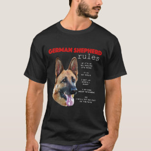 Camiseta Normas Para El Propietario De Un Pastor Alemán