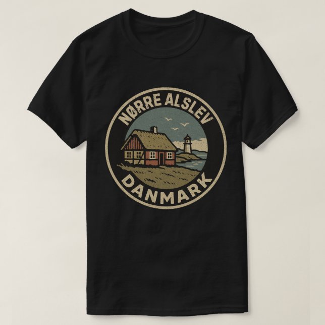 Camiseta Nørre Alslev, Dinamarca Danmark  (Diseño del anverso)