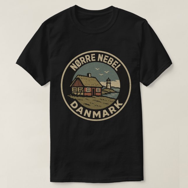 Camiseta Nørre Nebel, Dinamarca Danmark (Diseño del anverso)
