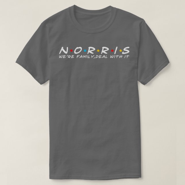 Camiseta Norris Family Apellido Norris (Diseño del anverso)