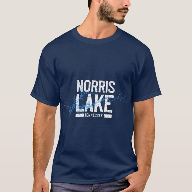 Camiseta Norris Lake Tennessee Vacaciones Aventura en Bote (Anverso)