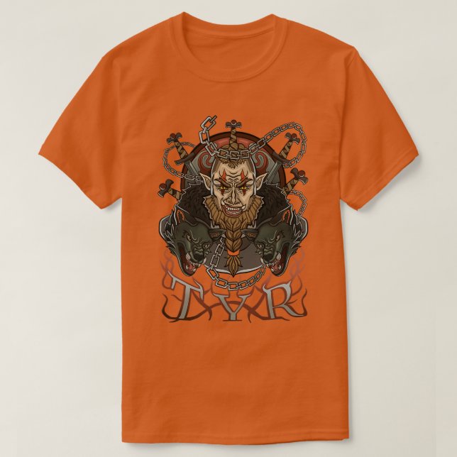 Camiseta Norse Gods Tyr (Diseño del anverso)