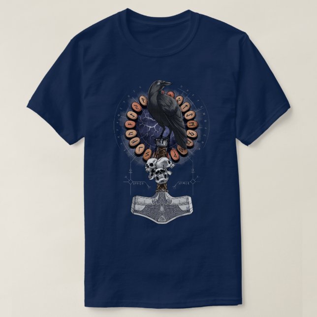 Camiseta Norse Hammer Raven (Diseño del anverso)
