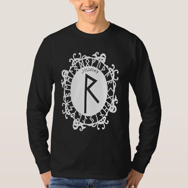 Camiseta Norse Rune Journey RAIDHO Viking Rune Symbol Celti (Anverso)