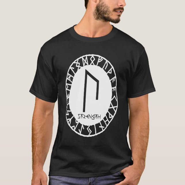 Camiseta Norse Rune Strength URUZ Viking Rune Symbol Celtic (Anverso)