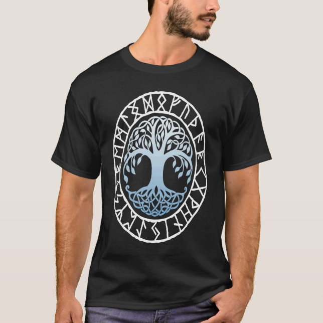 Camiseta Norse Symbol YGGDRASIL Viking Symbol Nordic Rune S (Anverso)