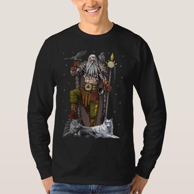 Camiseta Norse Viking God Odin (Anverso)