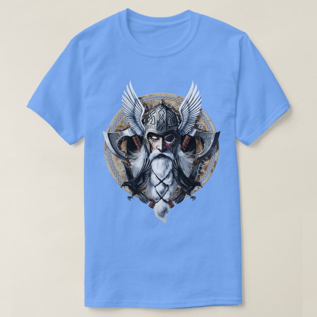 Camiseta Norse Viking God Odin (Diseño del anverso)