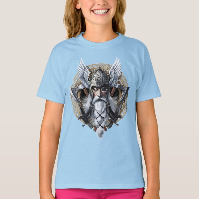 Camiseta Norse Warrior God Odin (Anverso)