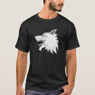 Camiseta Norse Wolf Head Papercut Pattern Dog Lovers F