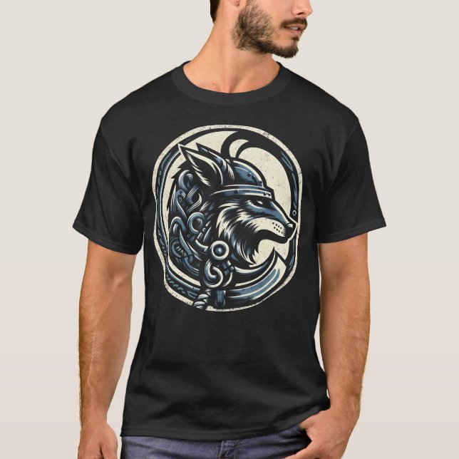 Camiseta Norse Wolf Warrior Emblem (Anverso)
