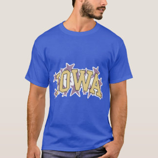 Camiseta Norte de Iowa Sobredimensionado