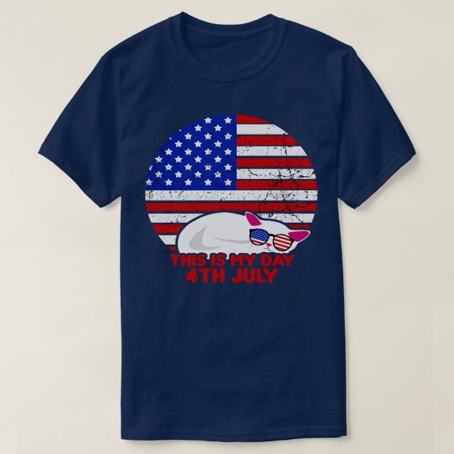 Camiseta Norteamérica 4 de julio Fiesta patriótica (30) (Diseño del anverso)