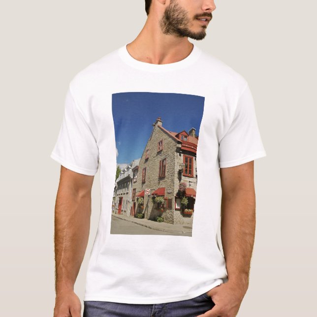 Camiseta Norteamérica, Canadá, Quebec, Antiguo Quebec. (Anverso)
