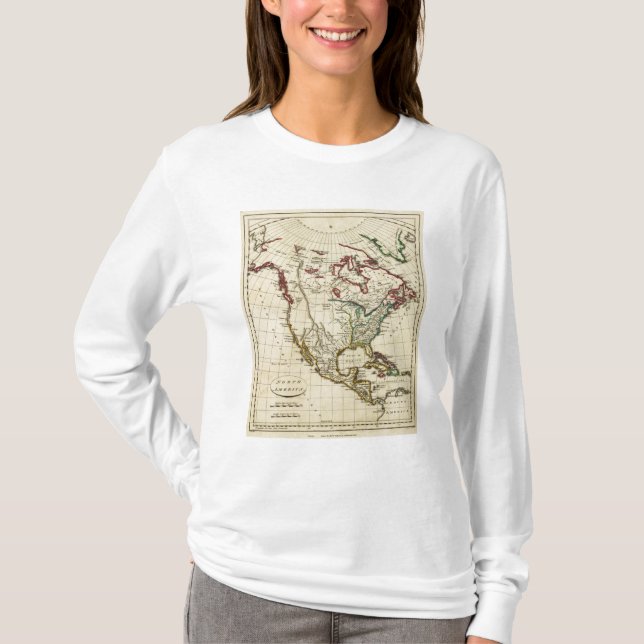Camiseta Norteamérica con los límites resumidos (Anverso)