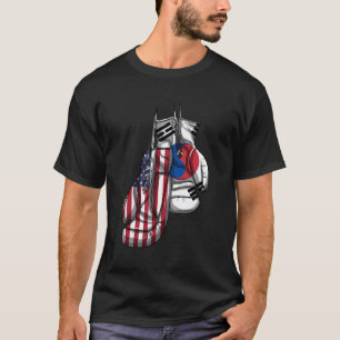 Camiseta Norteamérica Corea del Sur Bandera de Adn Mixta Co