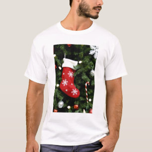 Camiseta Norteamérica. Decoraciones del navidad en árbol. 3