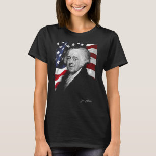 Camiseta Norteamérica john adams Eyes Flag País