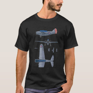 Camiseta Norteamérica O 47 WW2 Observación de color Di