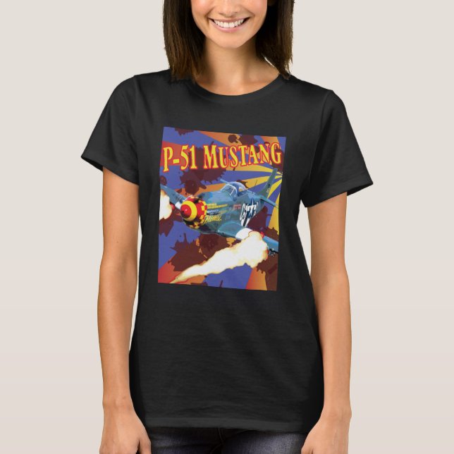 Camiseta Norteamérica P 51 Mustang (Anverso)