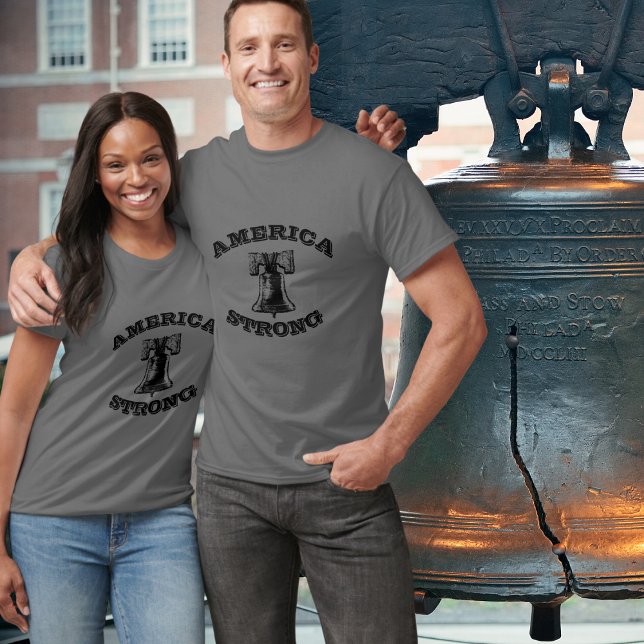 Camiseta Norteamérica Patriot Liberty Bell (America Patriot Liberty Bell T-Shirt - Men's and Women's)
