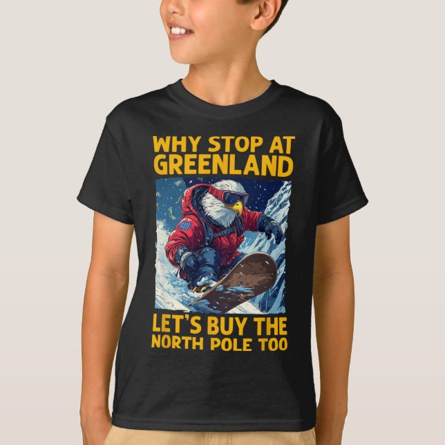Camiseta Norteamérica: Snowboarding En Groenlandia Y El Nor (Anverso)