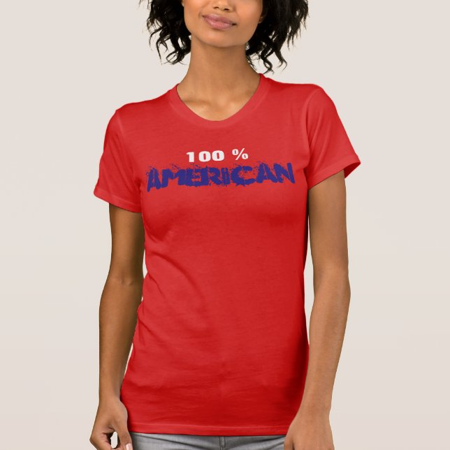 Camiseta norteamericana al 100 % (Anverso)