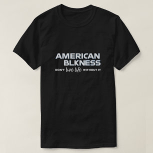 Camiseta norteamericana de negrura