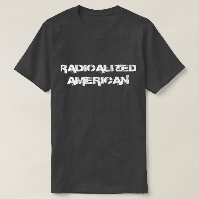 Camiseta norteamericana radicalizada (Diseño del anverso)