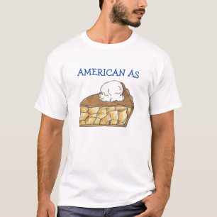 Camiseta Norteamericano como Apple Pie Slice Cream de Hielo
