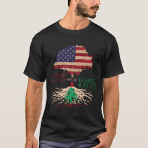 Camiseta Norteamericano Con Raíces Libanesas Líbano Am