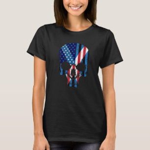 Camiseta Norteamericano criado con raíces escocesas Skull I