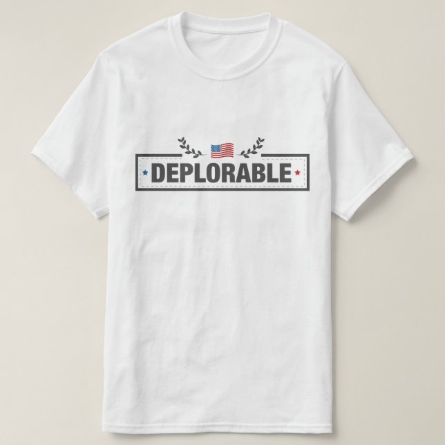 Camiseta Norteamericano deplorable (Diseño del anverso)