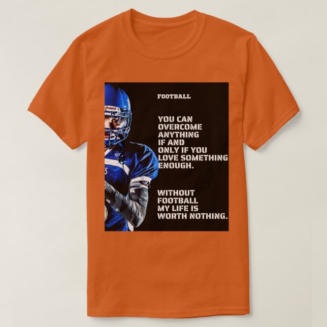 Camiseta norteamericano, puedes superar cualquier cosa si y (Diseño del anverso)