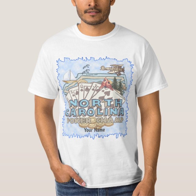 Camiseta North Carolina Poker (Anverso)