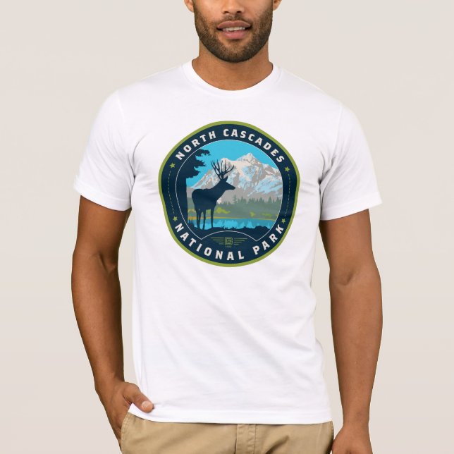 Camiseta North Cascades National Park (Anverso)