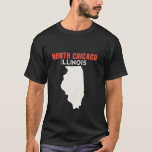 Camiseta North Chicago Illinois USA State America Travel Il