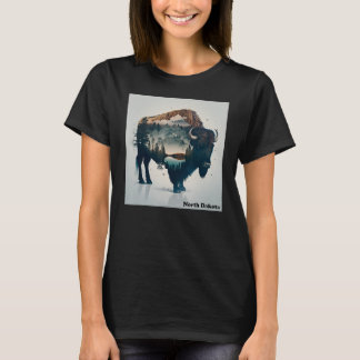 Camiseta North Dakota Frontier Buffalo American Vintage