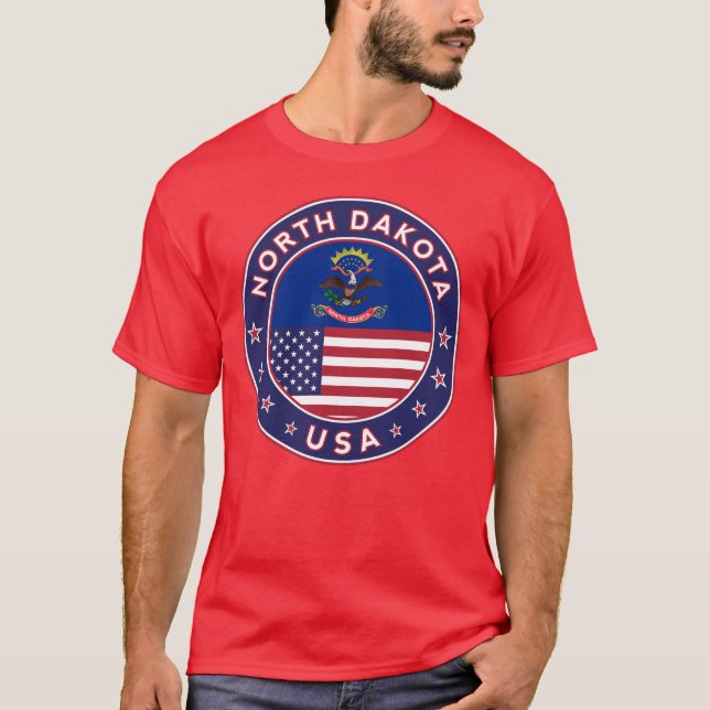 Camiseta North Dakota, North Dakota t-shirt, legging (Anverso)