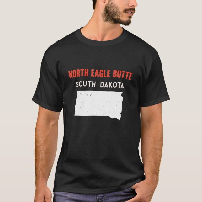 Camiseta North Eagle Butte South Dakota Estados Unidos de A (Anverso)