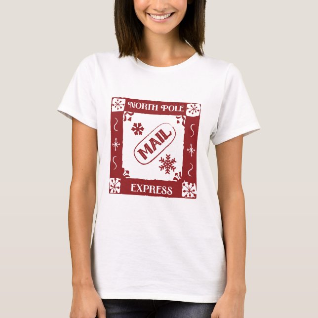 Camiseta North Pole Postage Stamp (Anverso)