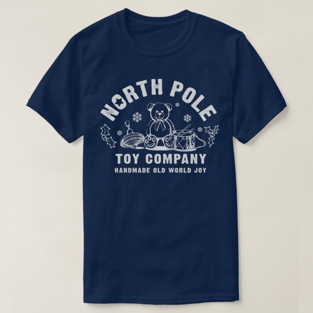 Camiseta North Pole Toy Company (Diseño del anverso)
