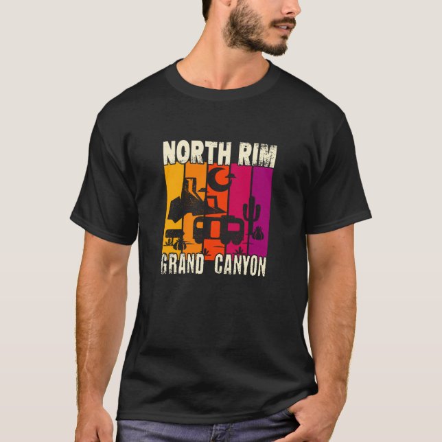 Camiseta North Rim Grand Canyon camping (Anverso)