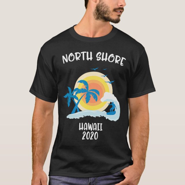 Camiseta North Shore Hawaii Vacation Surf Beach Trip (Anverso)