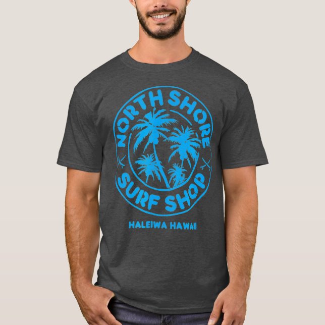 Camiseta North Shore Surf Shop Retro blue (Anverso)